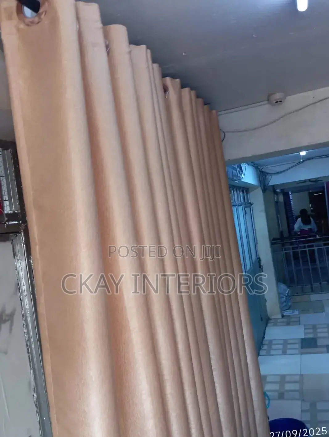 Beige, Soft Fabrics Door and Window Curtains
