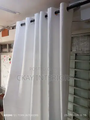 Plain White, Easy to Establish Dirt, Window Curtains