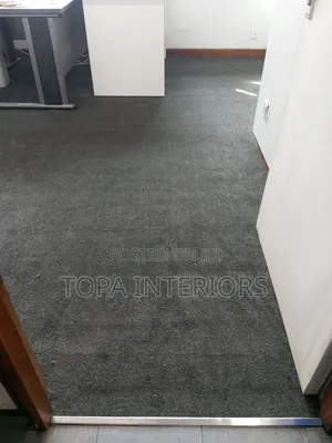 Dark Grey Wall to Wall Carpets for Office Floor Cover 8mm Thick