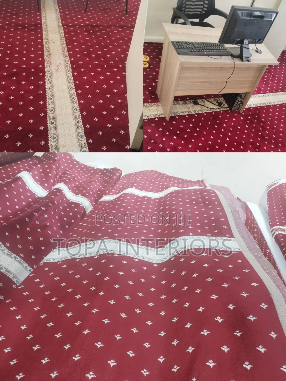 Flowered Executive Office Carpets Wall to Wall Floor Carpeting
