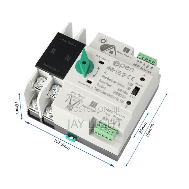 Solar System Power Use Din Rail Solar Power Automatic Transfer Switch - main view