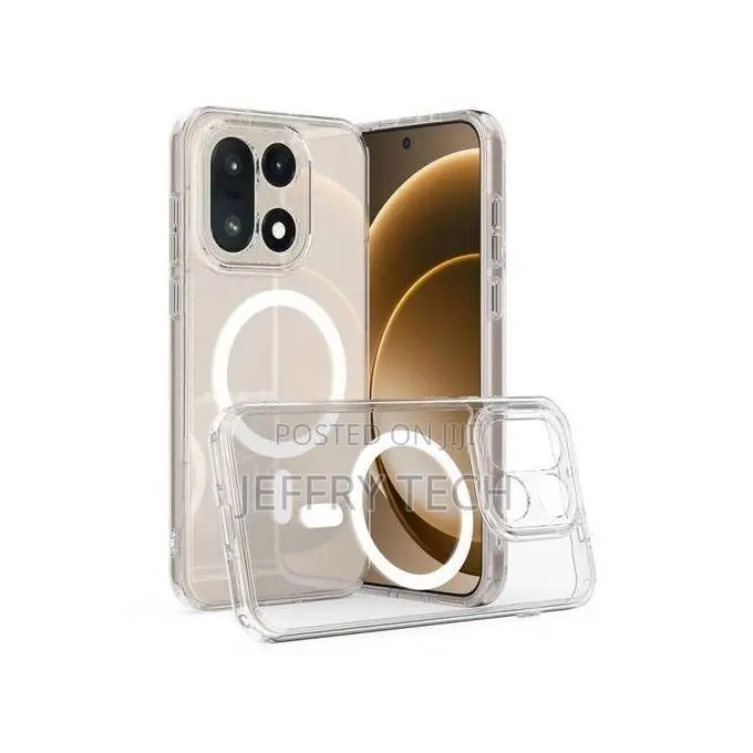 OnePlus 15 5G Transparent/Clear Shockproof Hybrid Armor Magnetic Back