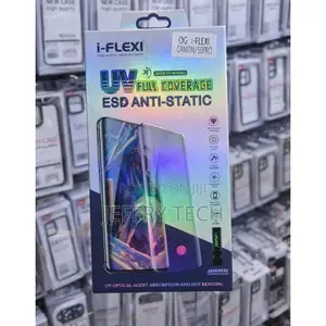 UV Full Coverage ESD Anti Static Tempered Glass for Tecno Camon 50 Pro