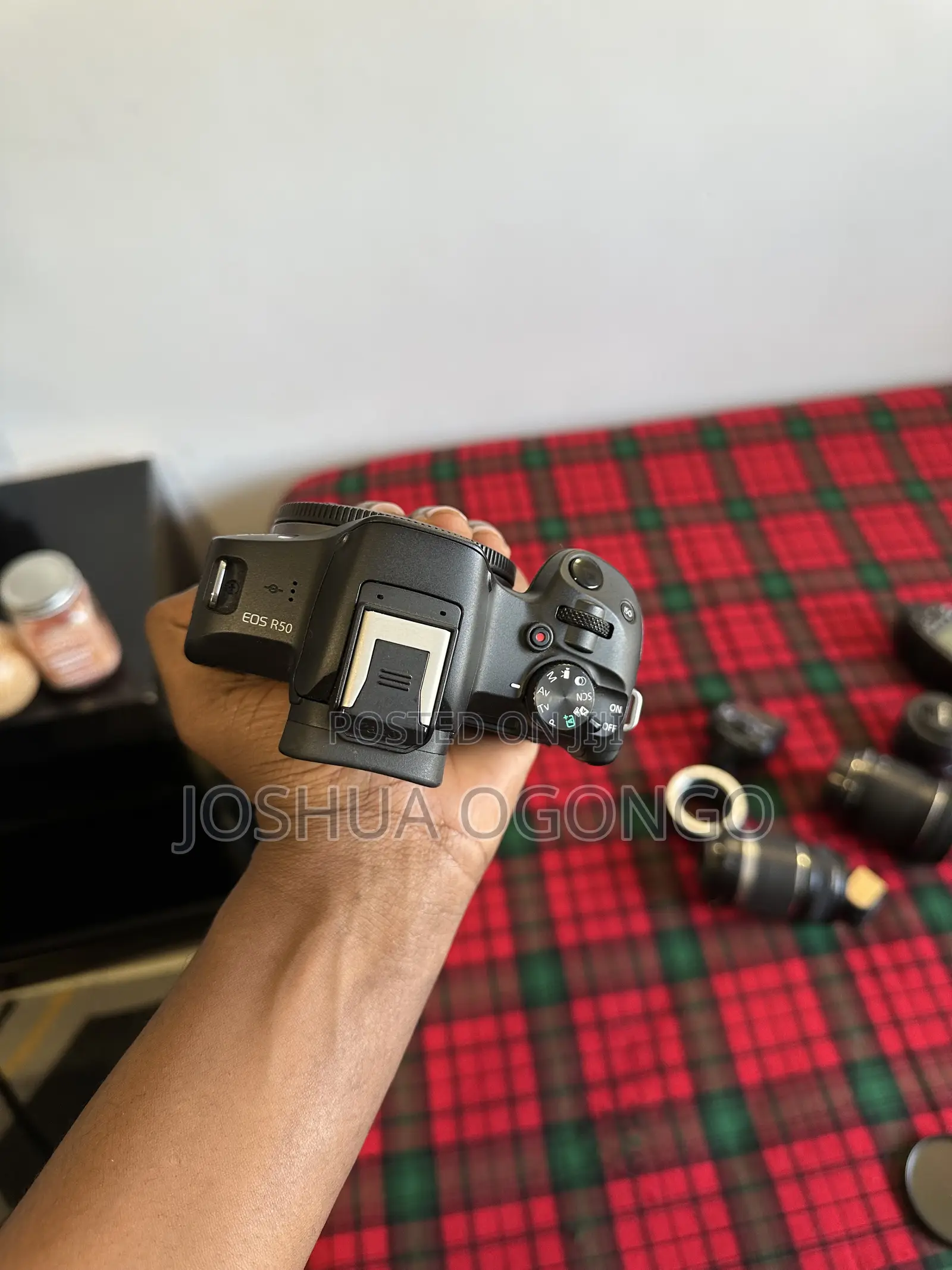 Canon R50 With Rf-50mm F1.8, Speedlite, Transmitter, 2 RFS Lenses