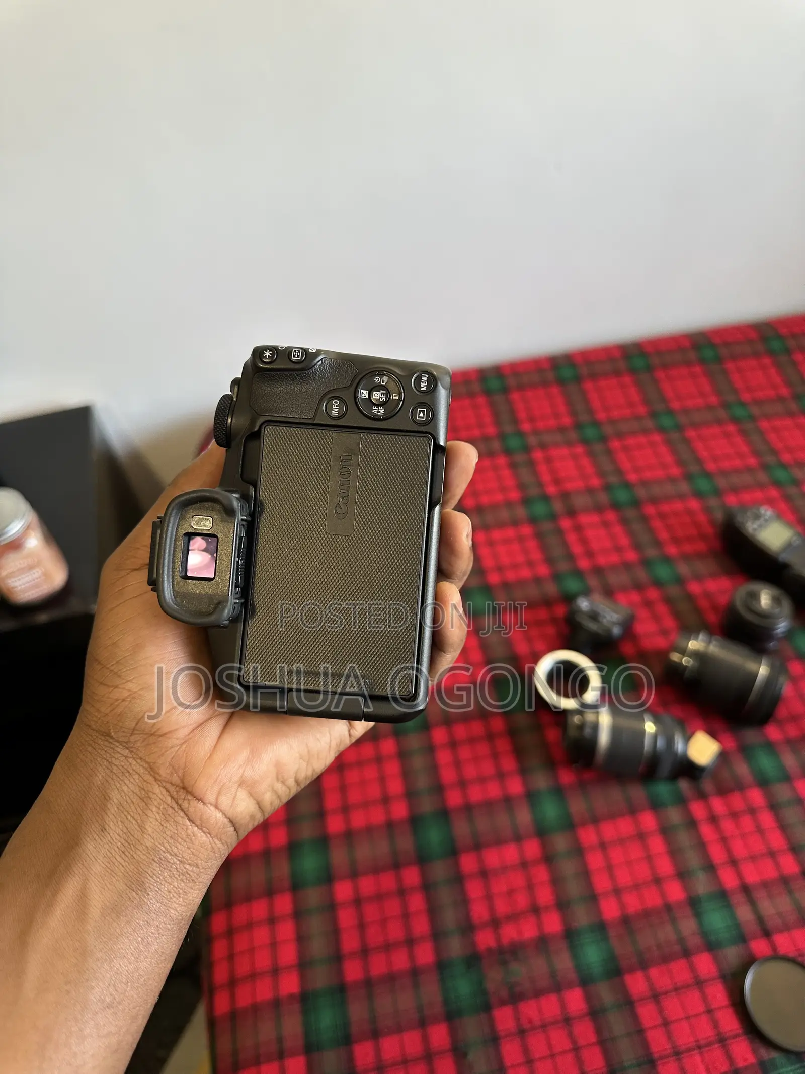 Canon R50 With Rf-50mm F1.8, Speedlite, Transmitter, 2 RFS Lenses