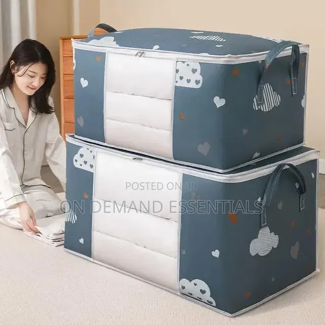 Extra Large Capacity Quilt Bags With Zipper Closet