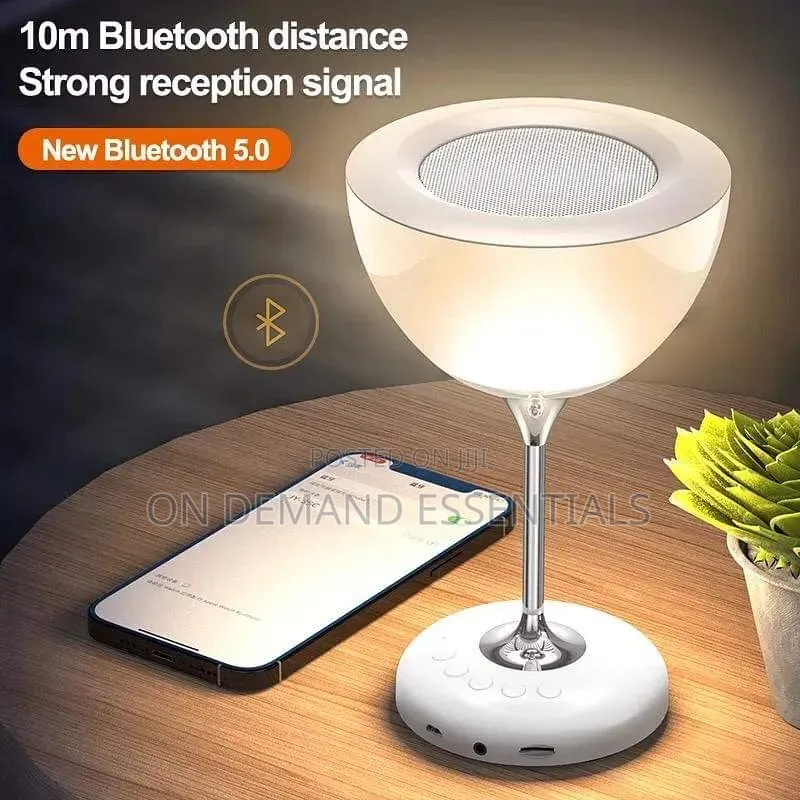 Novel Wine Glass Bedside Lamp With 6 Colour Atmospheric Lights