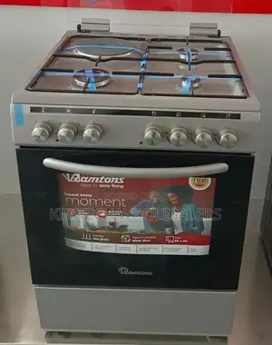 50*55 Ramtons 3g+1e Silver Standing Cooker- Rc/906