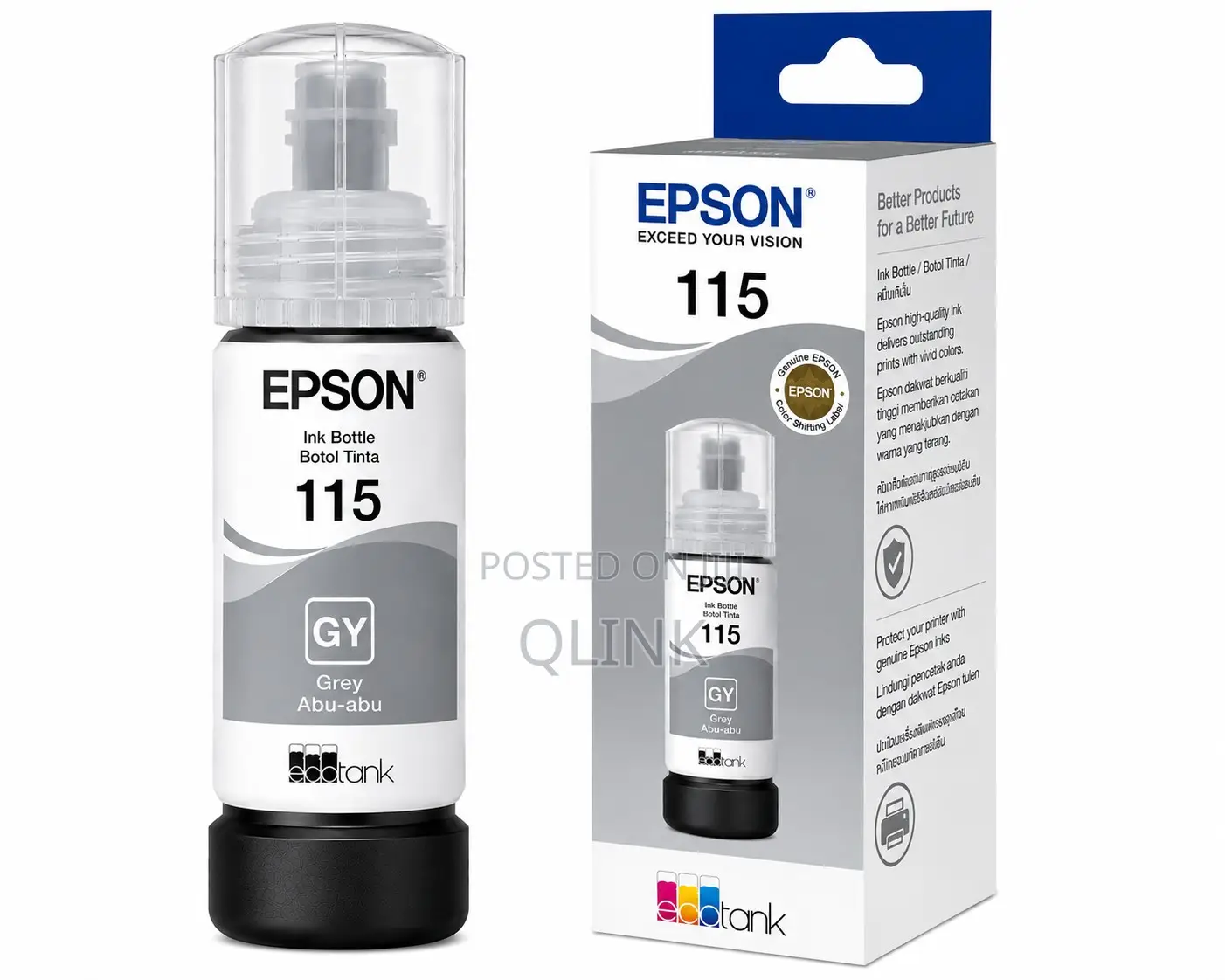 EPSON 115 Grey for L8160 and L8180 - 70ml - C13T07D54A