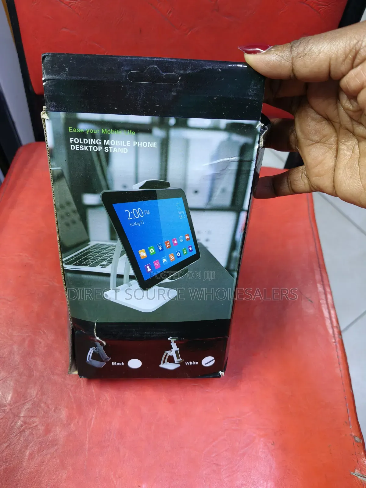 Metallic Tablet Smartphone Holder Stand, Portable Table Stand