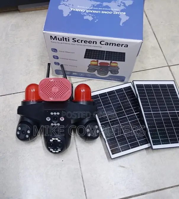 V380 Pro 20mp 4g PTZ Rotatin 4Lens Solar Camera