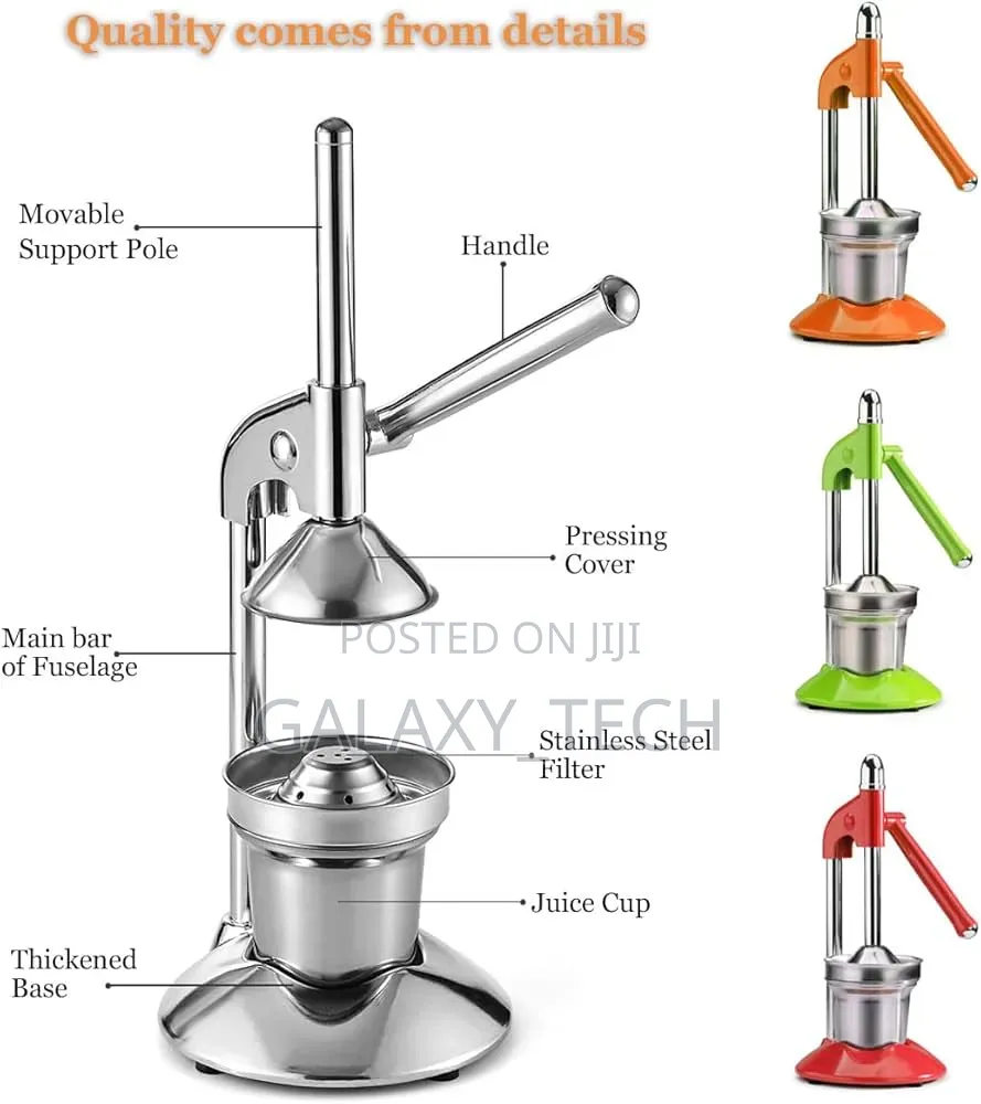 Manual Commercial Citrus Juicer / Hand Press Lemon Squeezer