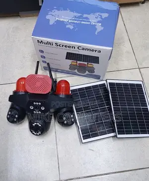 V380 Pro 20mp 4g PTZ Rotating Quad Lens Solar Camera Smar