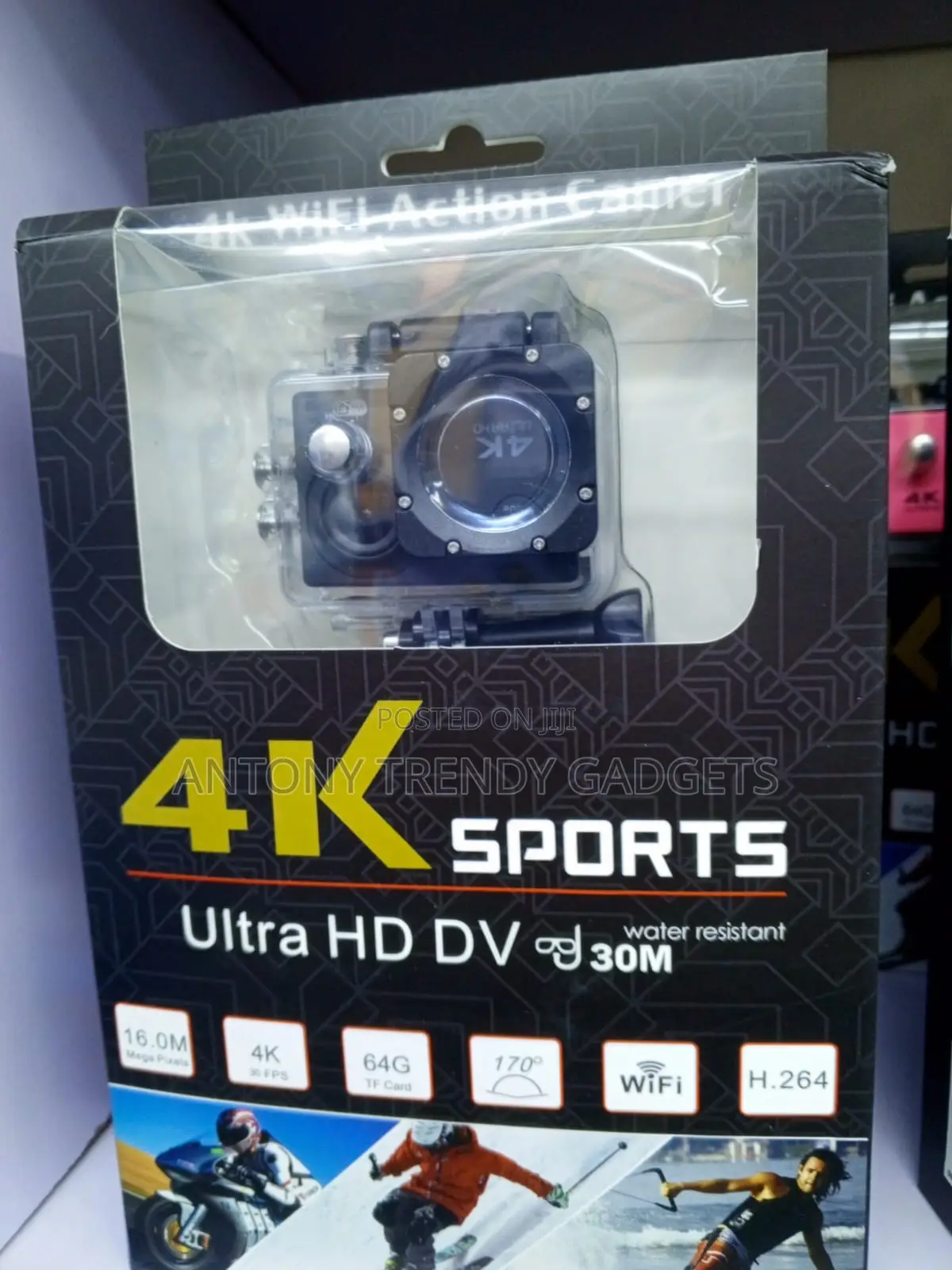 Waterproof Action Camera With WiFi 170° Wide Angle Lens