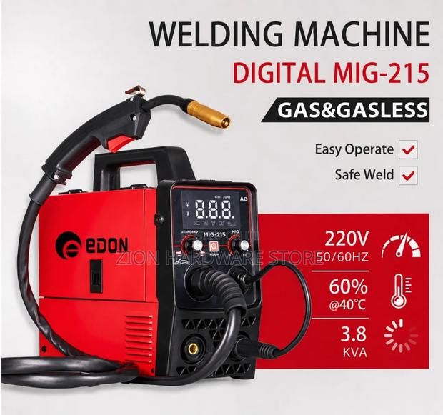 Edon 215A Mig Welding Machine Gas Gasless