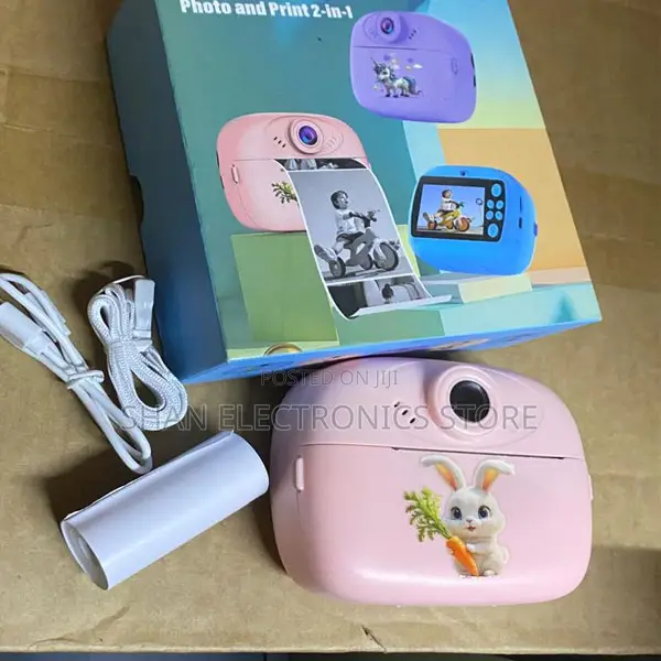 Photo and Print Children Camera 1080p Vintage Selfie Timer Mode