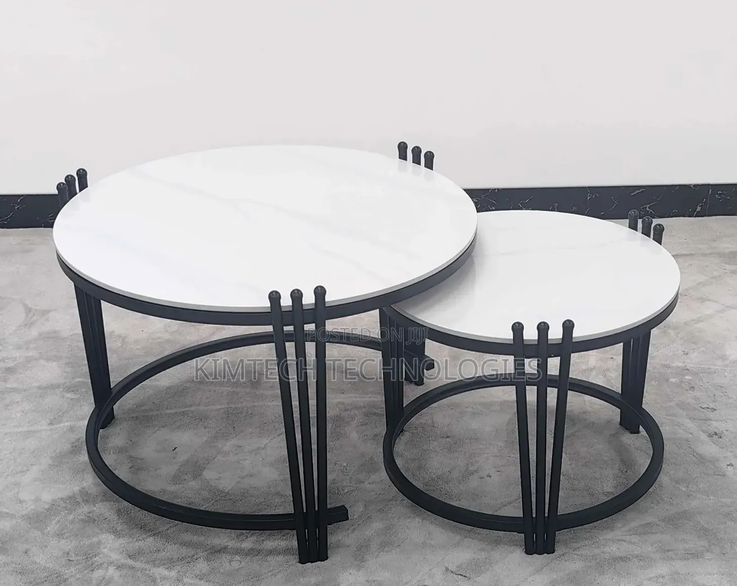 2 in 1 Executive Pure Marble Table