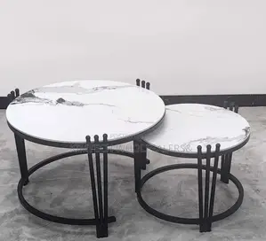 2 in 1 Executive Pure Marble Table