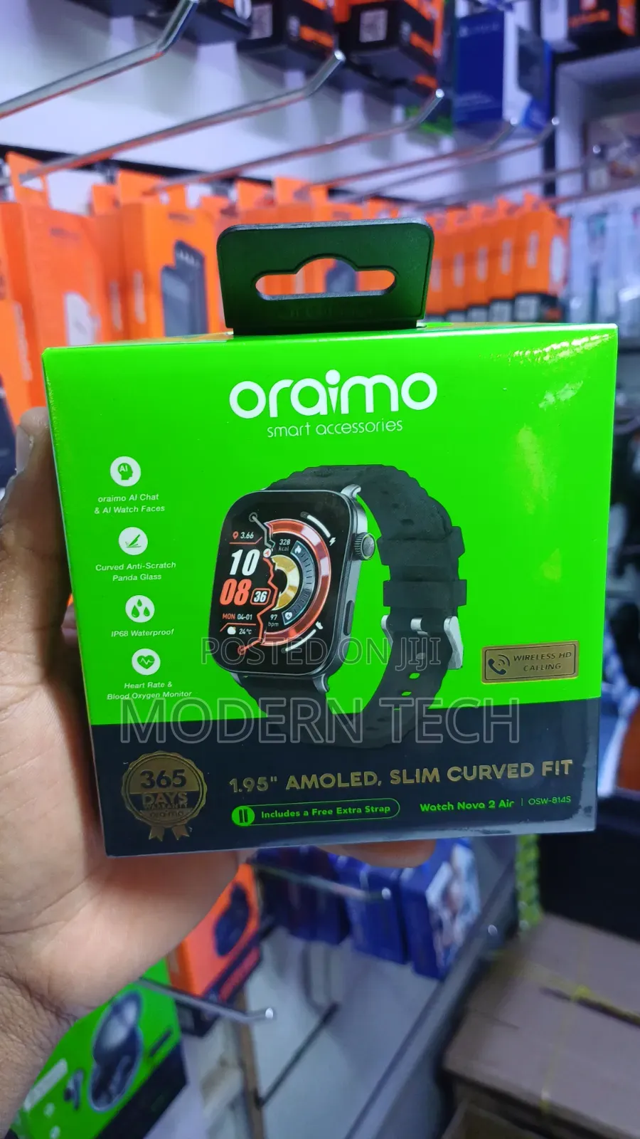 Oraimo Watch Nova 2 Air OSW-814S 1.95" AMOLED Smart Watch