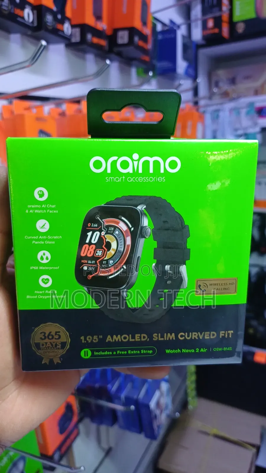 Oraimo Watch Nova 2 Air OSW-814S 1.95" AMOLED Smart Watch