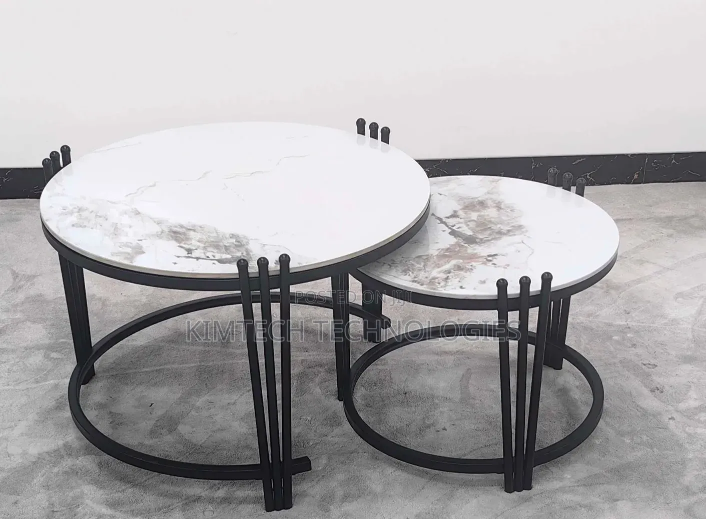 2 in 1 Executive Pure Marble Table