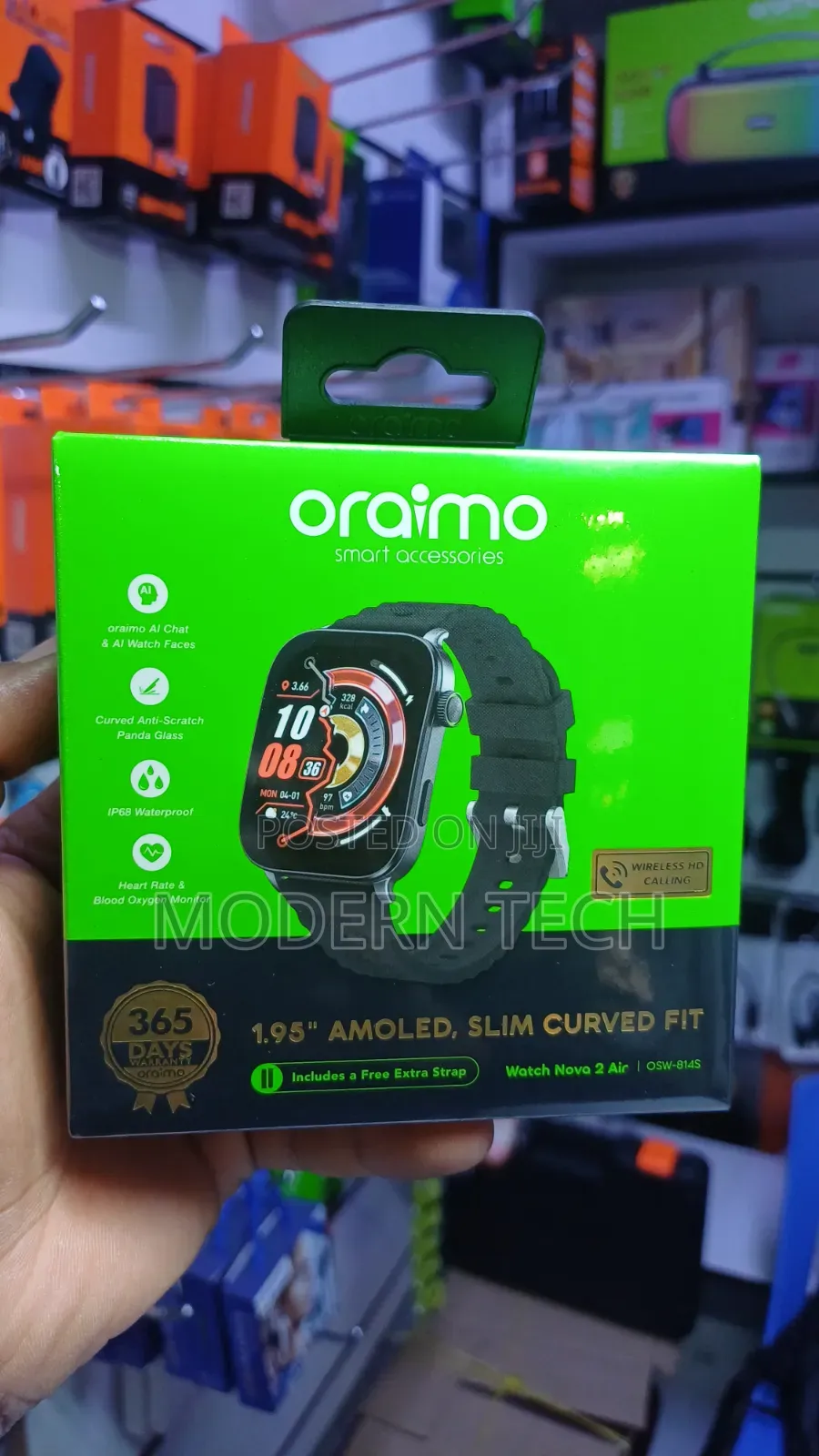 Oraimo Watch Nova 2 Air OSW-814S – Premium AMOLED Smartwatch