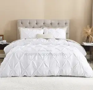 Pure Handcrafted Pinch-Pleated Pintuck Duvet Cover