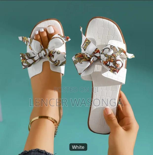 Floral Bowknot Flat Sandals Size 38-42 - thumbnail 2