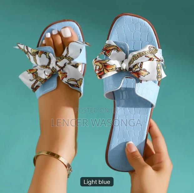 Floral Bowknot Flat Sandals Size 38-42 - thumbnail 8