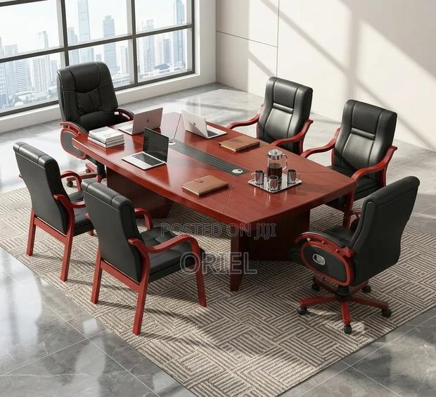 Office Table : Mahogany 2400MM Conference Table - thumbnail 18