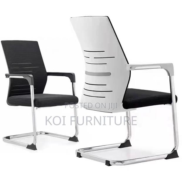 Office Chairs; High Back Mesh Visitors Sled Legs Office Seat - thumbnail 2