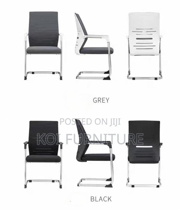 Office Chairs; High Back Mesh Visitors Sled Legs Office Seat - thumbnail 6