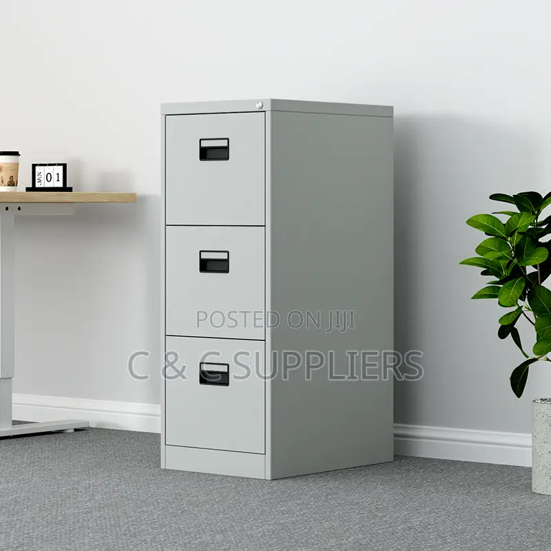 3-Drawer Cabinet With Key Lock
