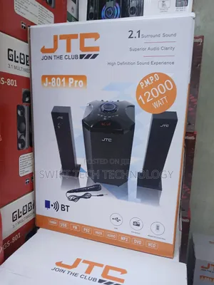 JTC Mtungi 2.1ch Hometheatre-Bt/Fm/USB-12,000w-System