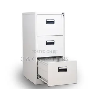 3-Drawer Cabinet With Key Lock