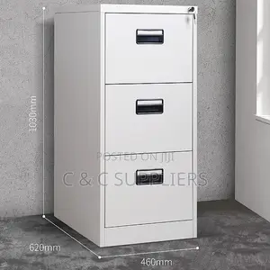 3-Drawer Cabinet With Key Lock