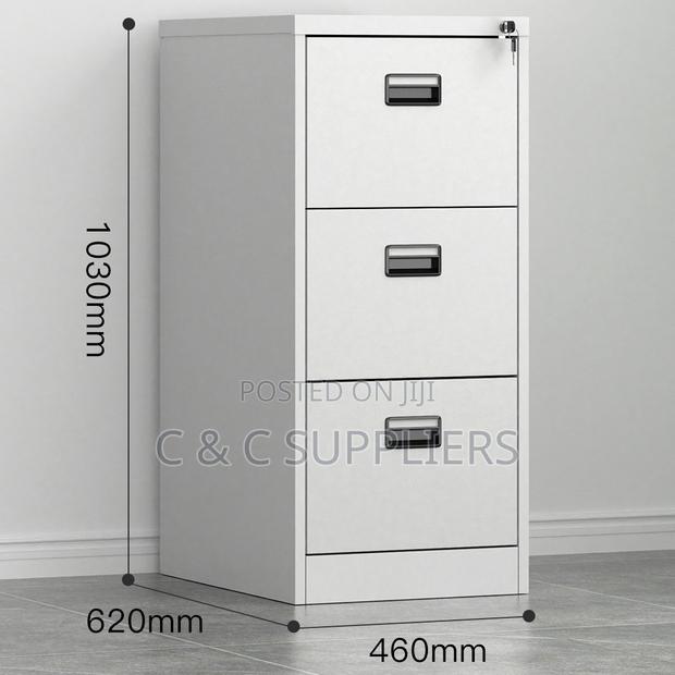 3-Drawer Cabinet With Key Lock - thumbnail 7
