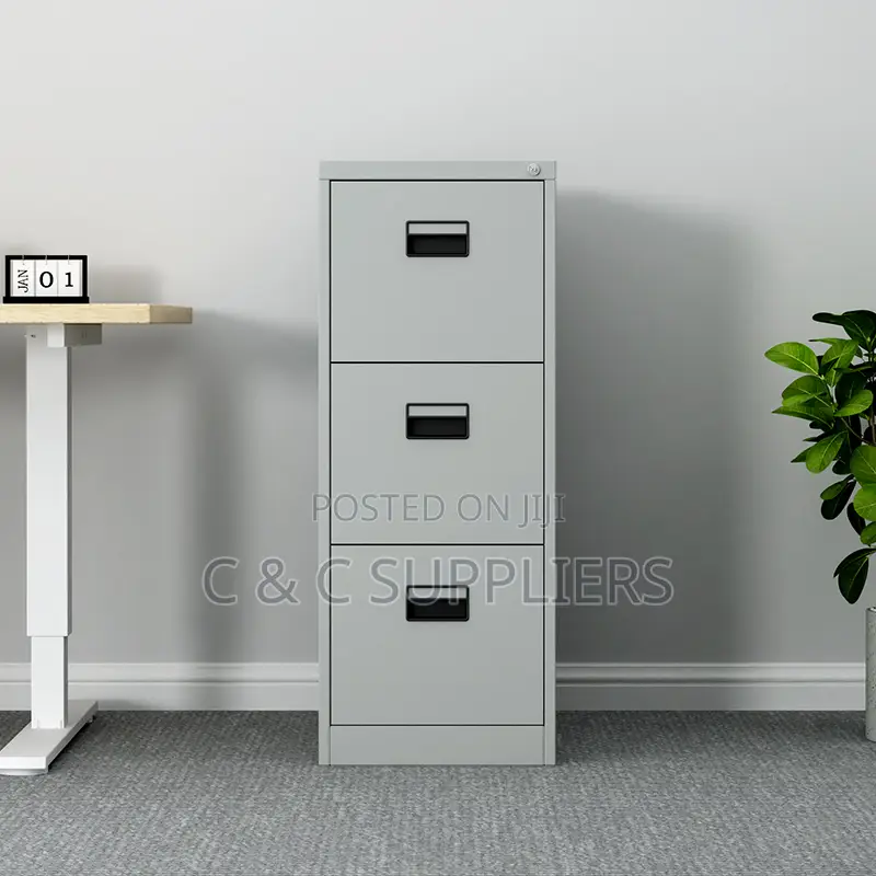3-Drawer Cabinet With Key Lock
