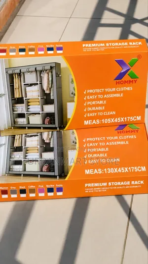 Durable 3 Column Hommy Wardrobe With Strong Frame