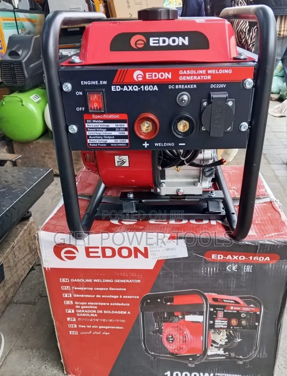 Gasoline Edon Welding Generator 160ah/Edon Welding Generator