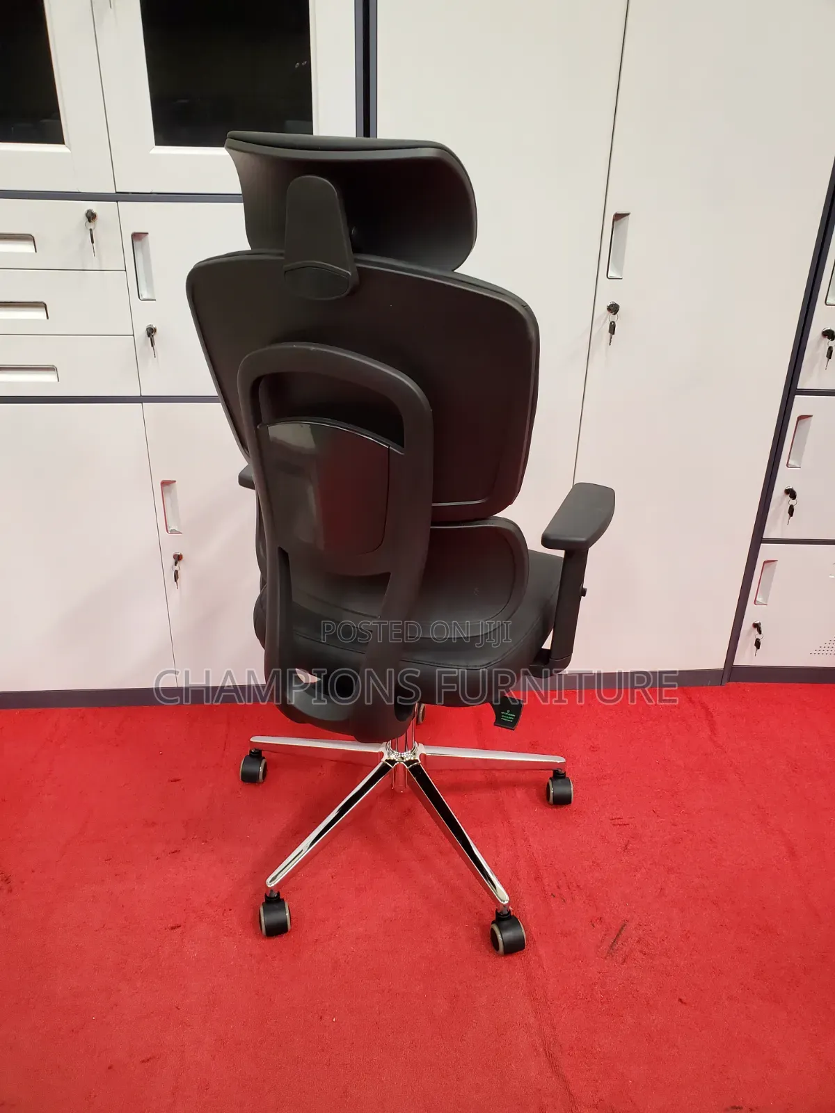 Black Orthopedic Executive Leather Chair