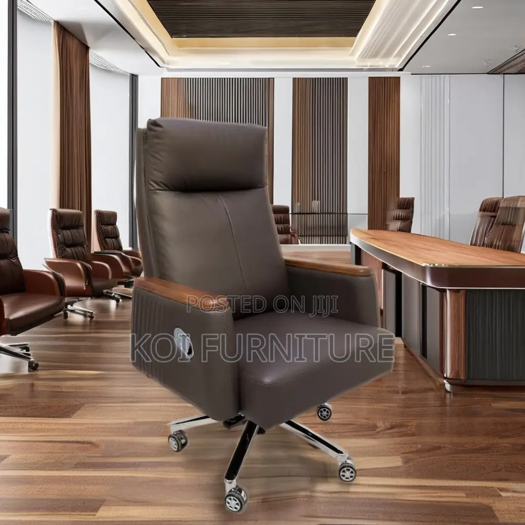 Office Chairs; High Back Leather Bosses Prestidge Office Chair