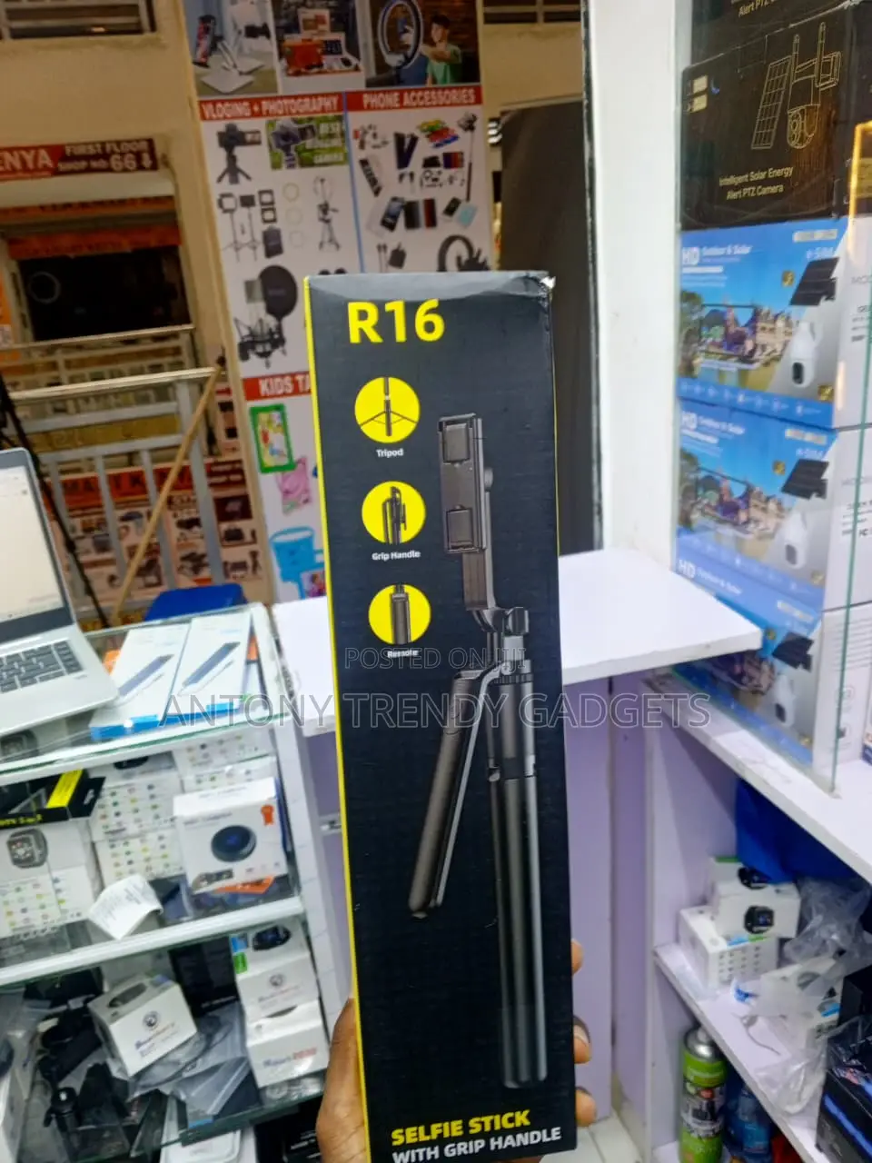 R16 All-in-One Selfie Stick With Tripod for Photos Videos
