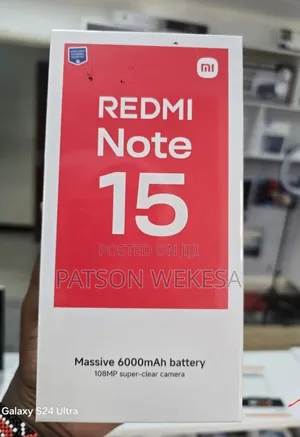 New Xiaomi Redmi Note 15 128 GB Black