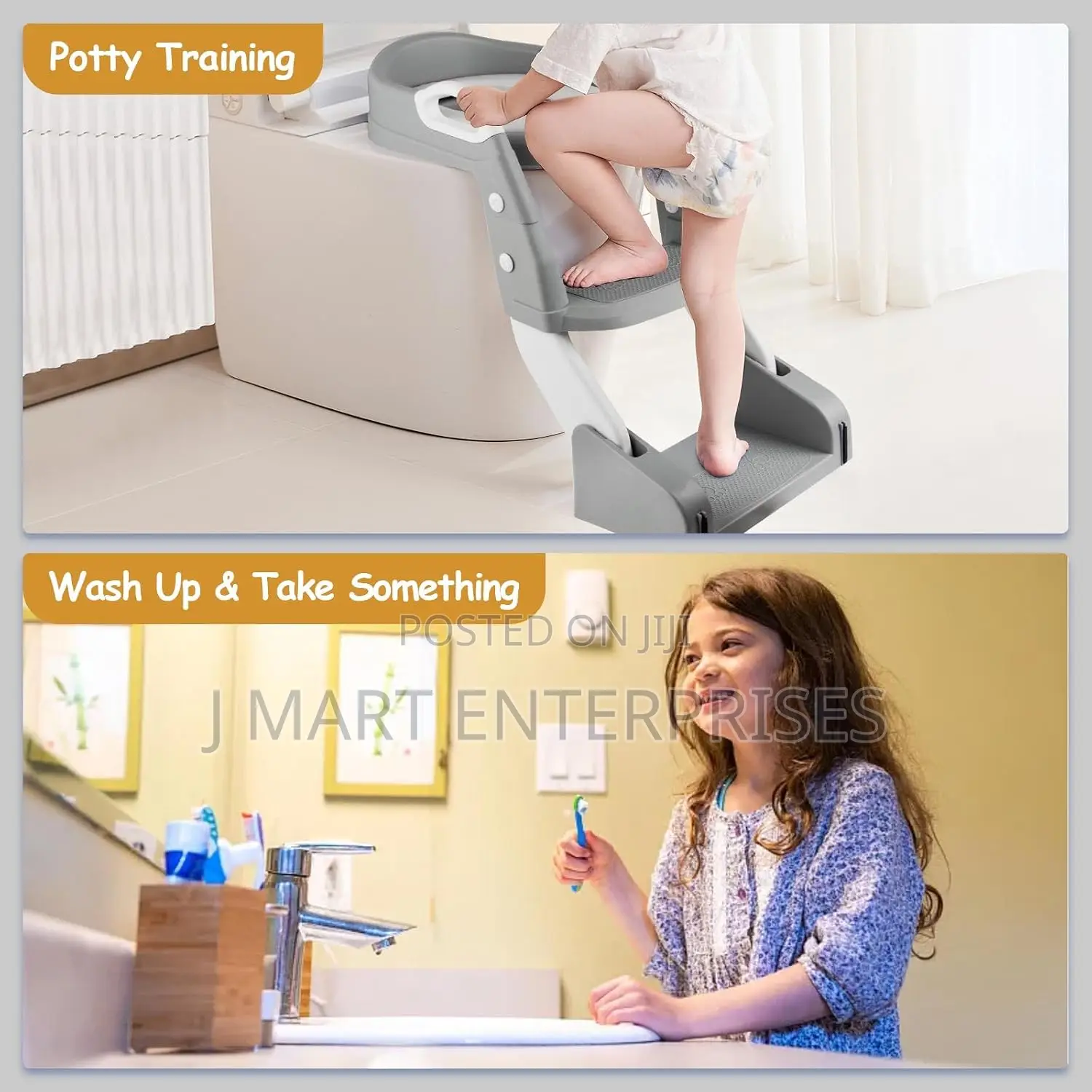 3 in 1 Toddler Potty Training SeatChair With Ladder and Basin for Baby