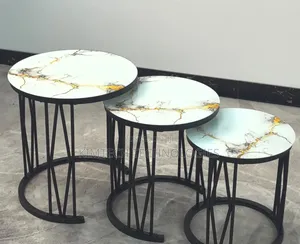 3 in 1 Executive Table (Glass Effect)