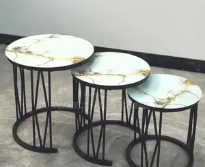 3 in 1 Executive Table (Glass Effect)