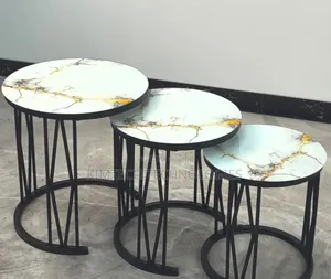 3 in 1 Executive Table (Glass Effect)