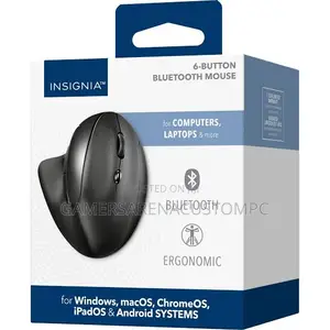 Insignia Bluetooth Wireless 6 Button Ergonomic Mouse - Black.