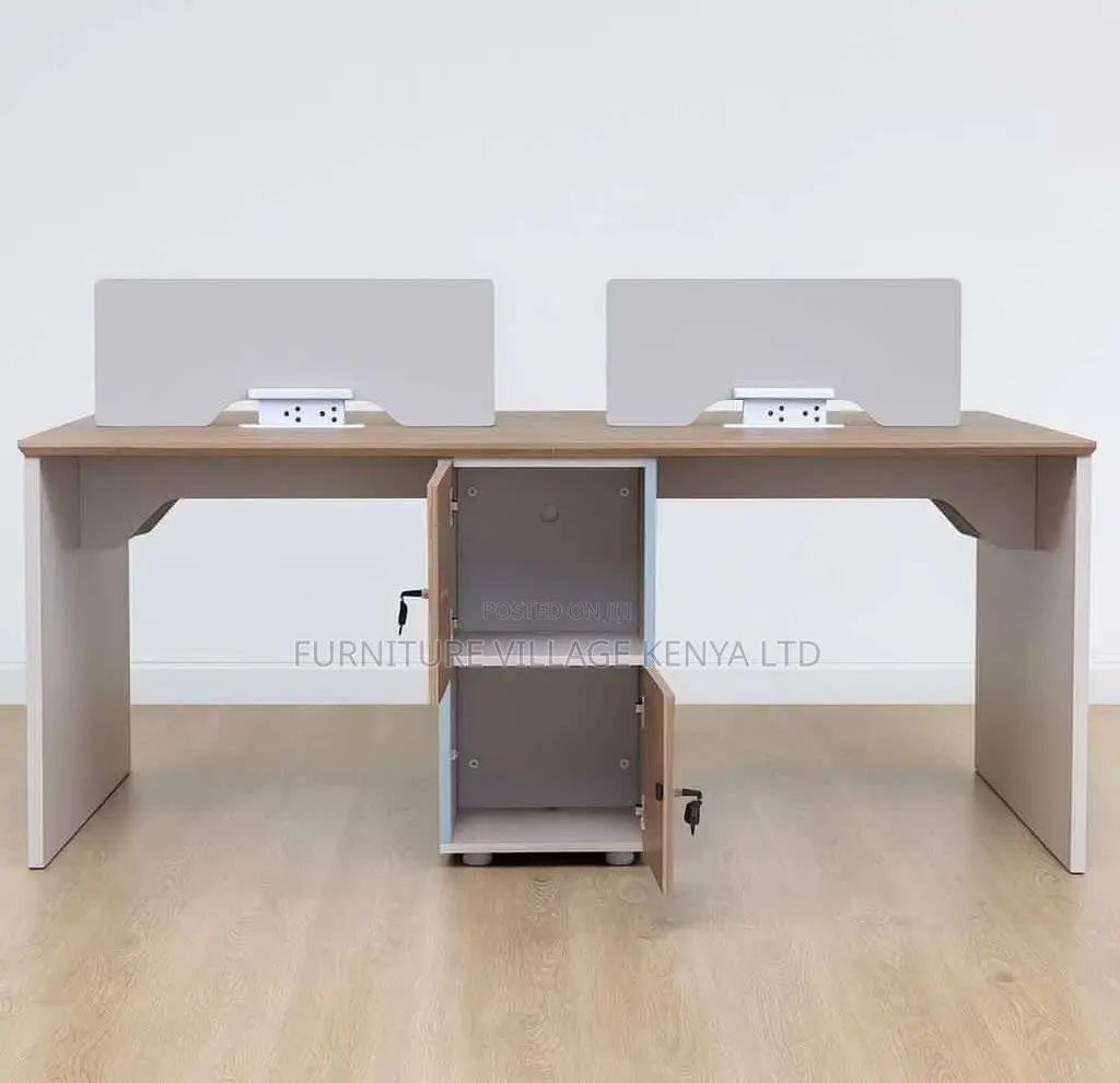 Workstation; Wooden Imported Working Station for Four